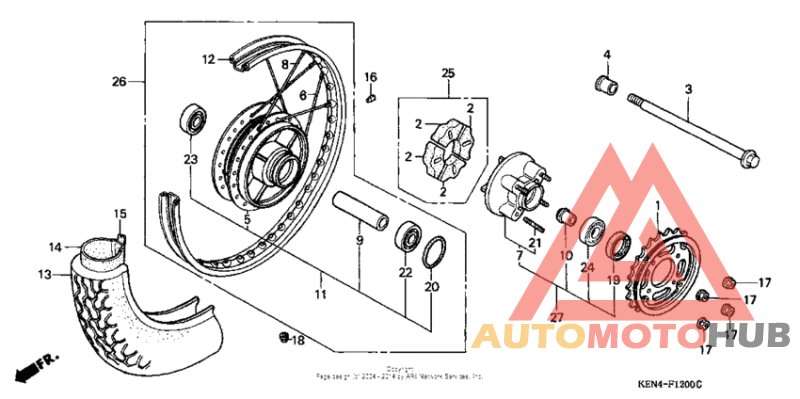 Переднее колесо