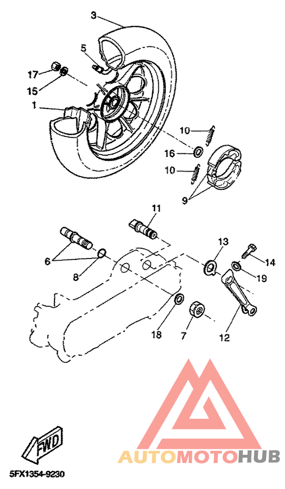 Переднее колесо