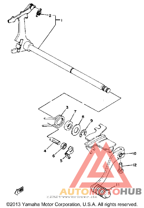 Shift shaft pedal