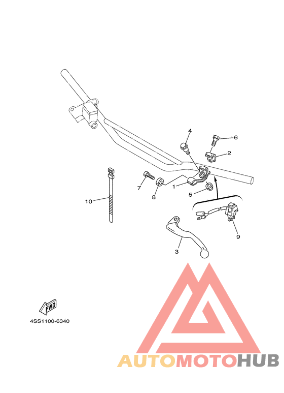 Handle switch. lever