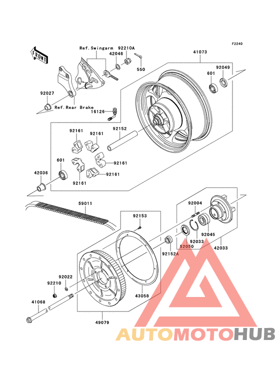 Заднее колесо/цепь
