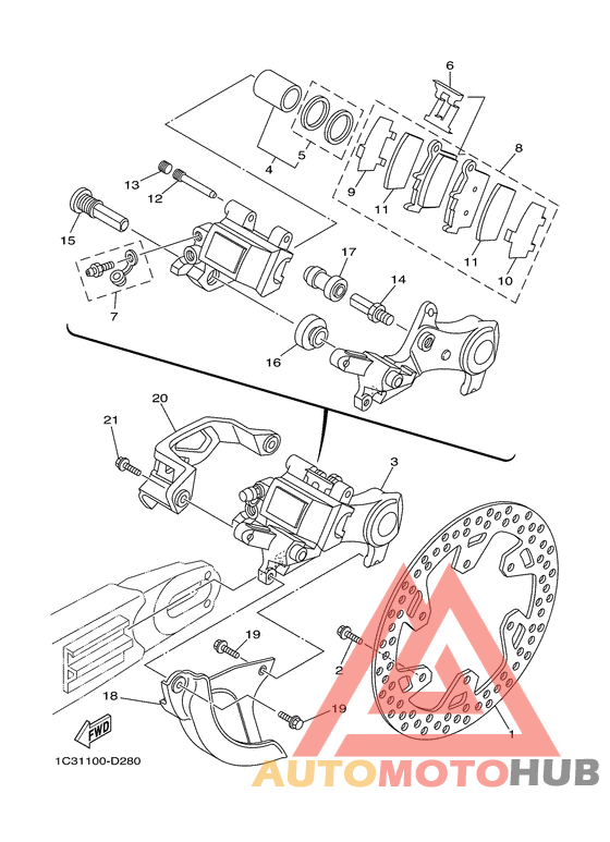 Задний суппорт