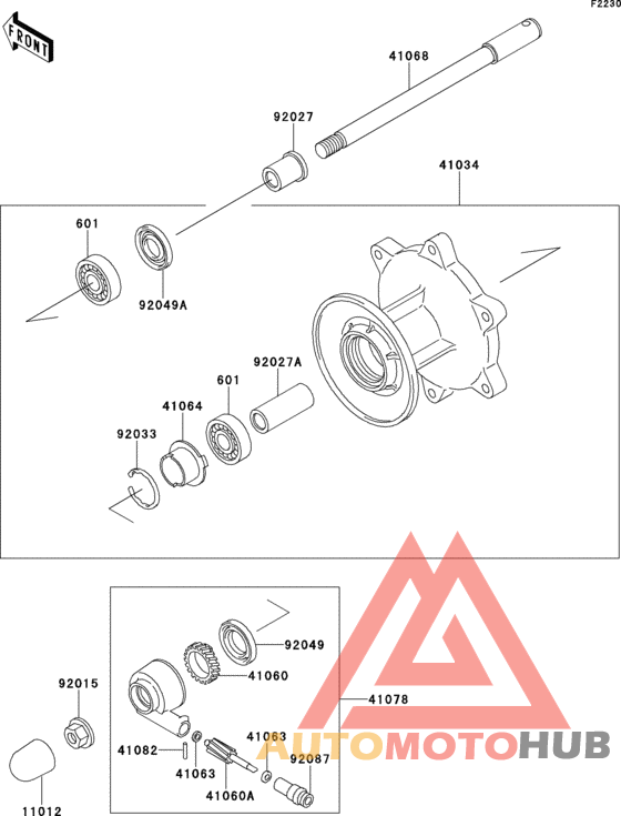 Переднее колесо