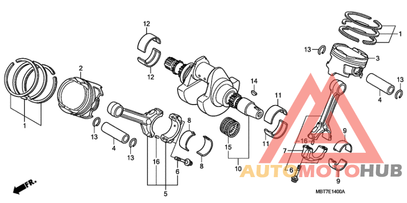 Crankshaft/piston