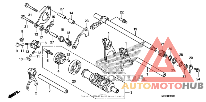Gearshift drum (1)