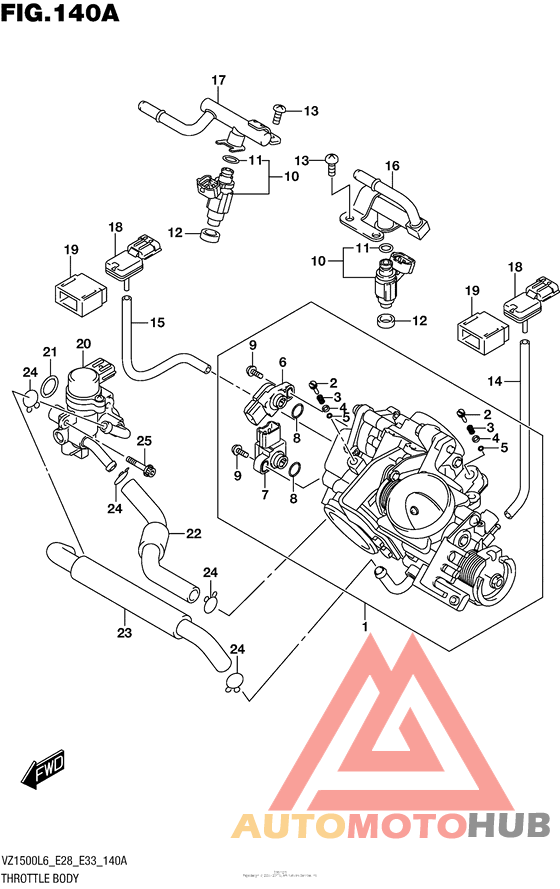 Throttle Body (Vz1500L6 E28)