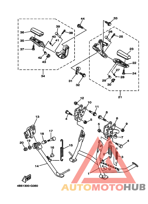 Support & repose pied