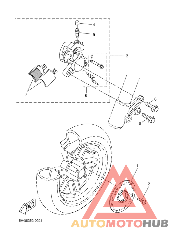 Передний суппорт