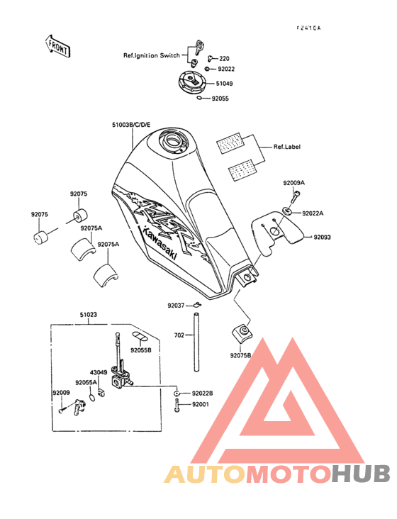 Fuel tank(kl250-d8/d9)