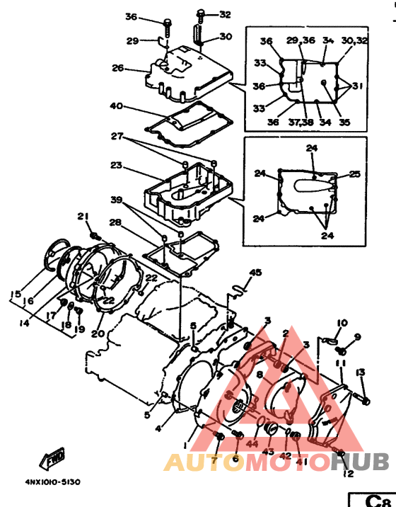 Crankcase cover ass`y  (v
