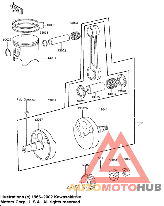 Crankshaft/piston