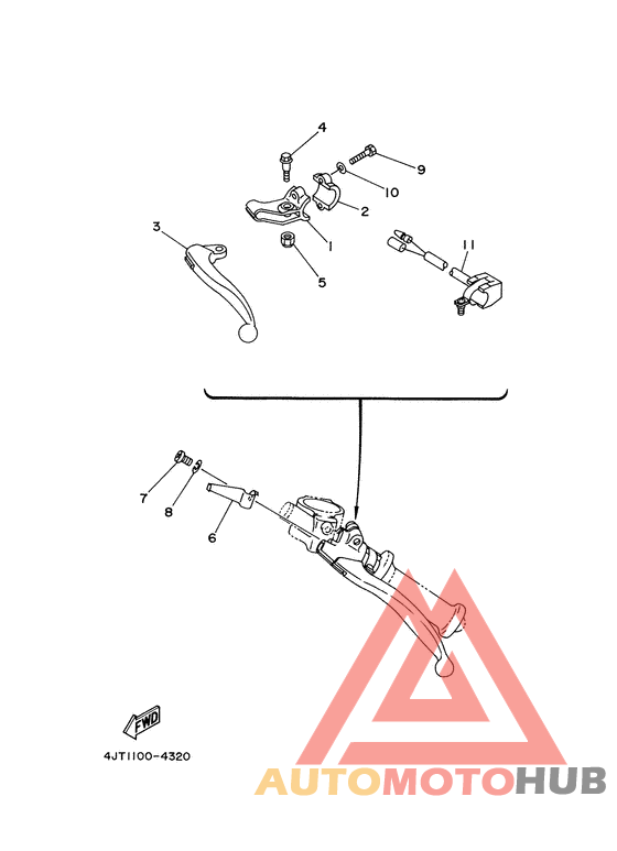 Handle switch. lever