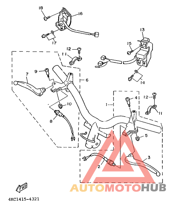 Handle switch. lever