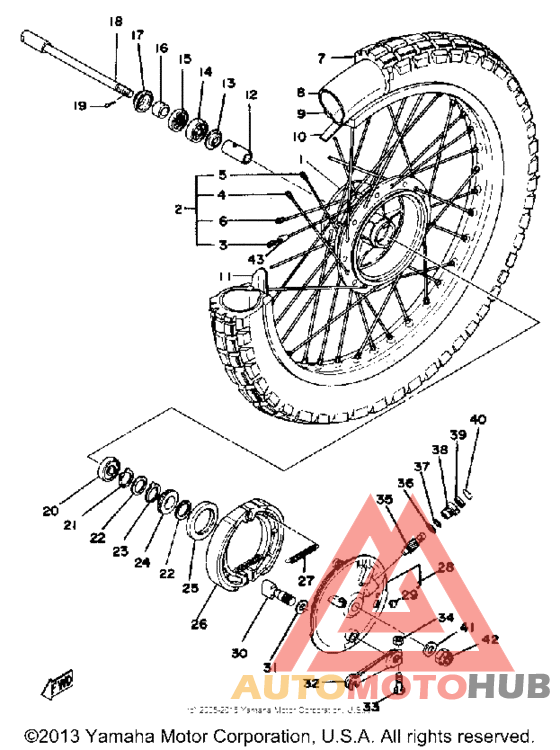 Переднее колесо