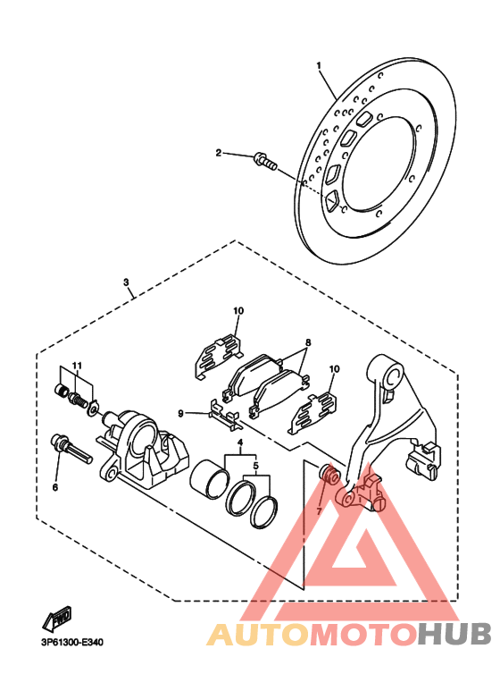 Задний суппорт