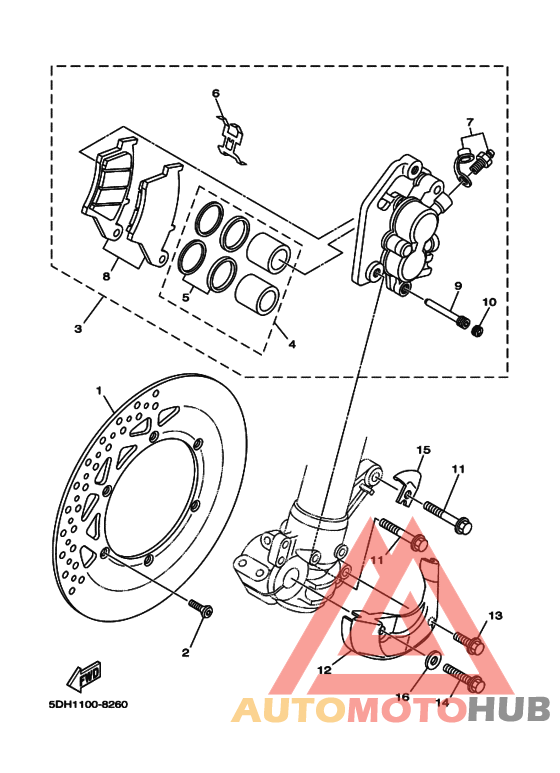 Передний суппорт