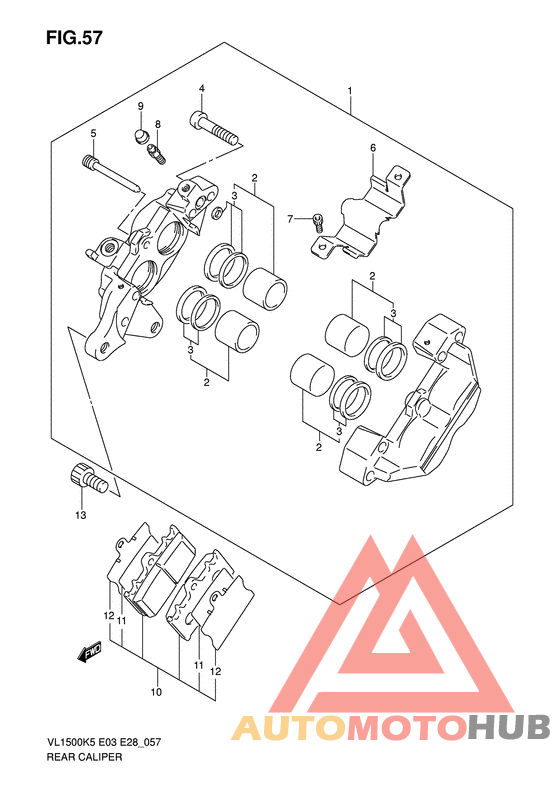 Задний суппорт