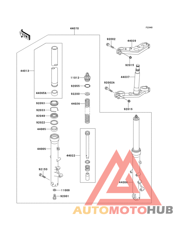 Front fork(zg1000-a10-a13)