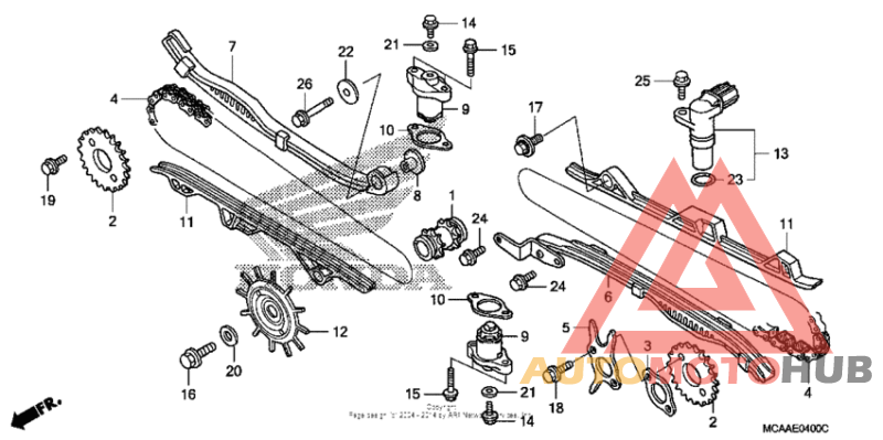 Cam chain + tensioner