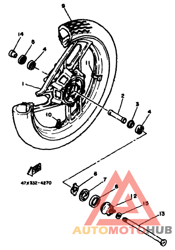 Переднее колесо