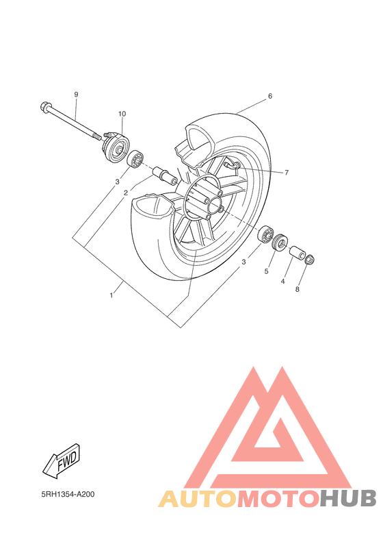 Переднее колесо