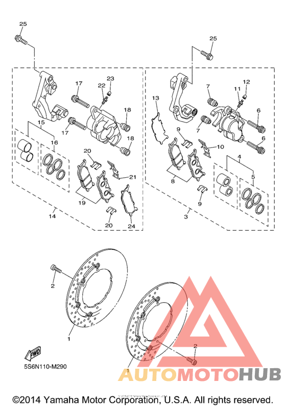 Передний суппорт