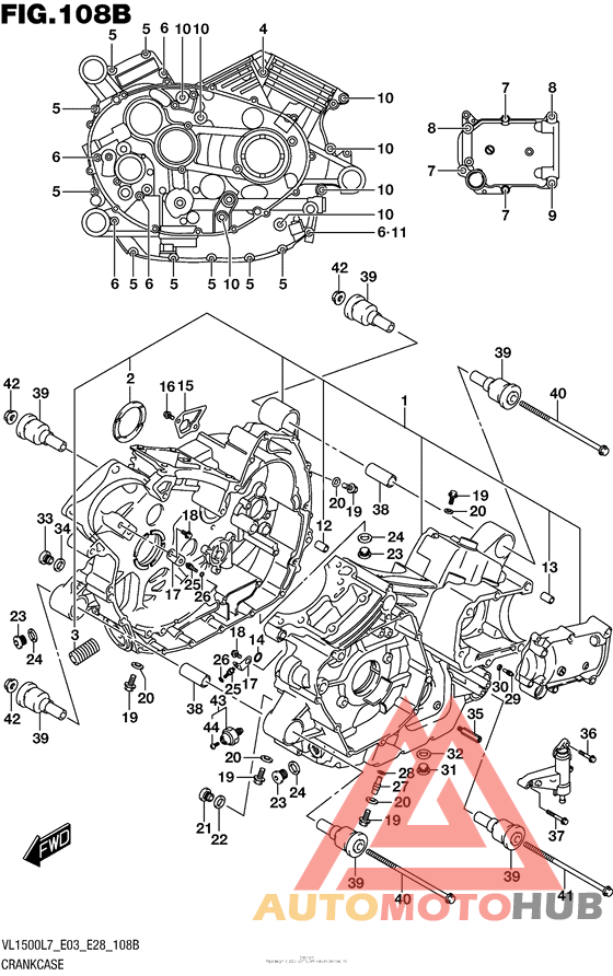 Crankcase (Vl1500Bl7 E28)