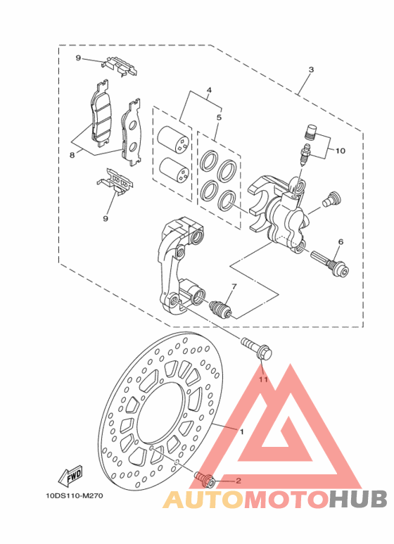 Передний суппорт
