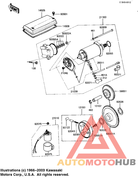 Starter motor/starter clutch