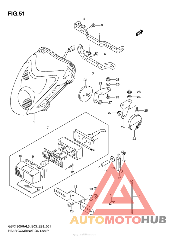 Rear Combination Lamp (Gsx1300Ral3 E03)