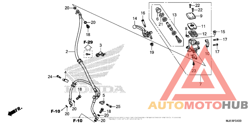 Front Brake Master Cylinder (Cbr650F)