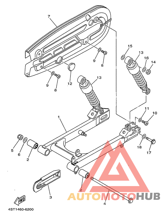 Rear arm. suspension