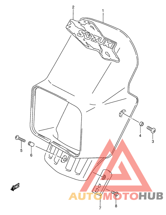 Headlamp cover  front fender