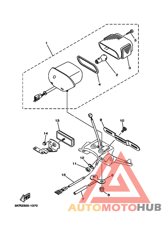 Габаритный задний фонарь