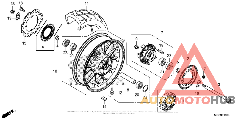 Переднее колесо