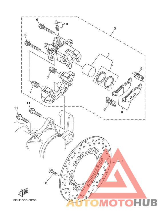 Задний суппорт