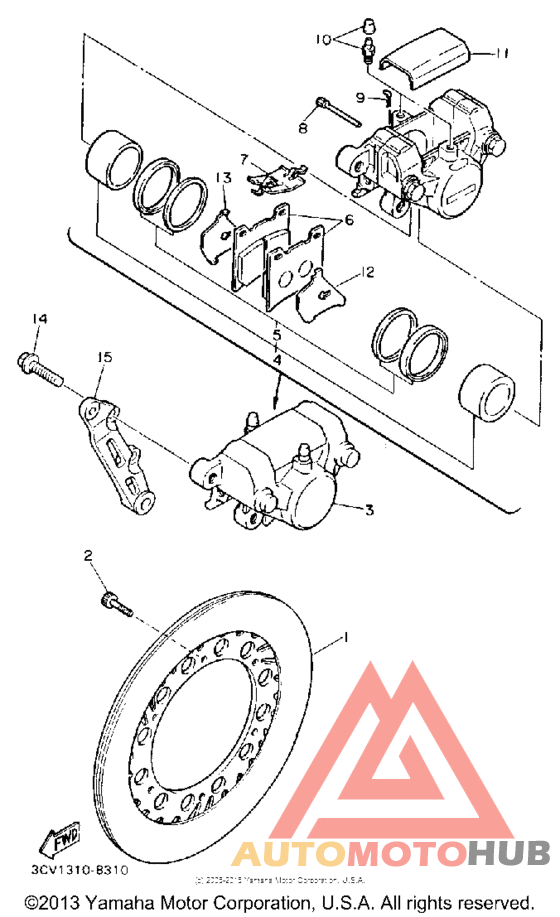 Задний суппорт