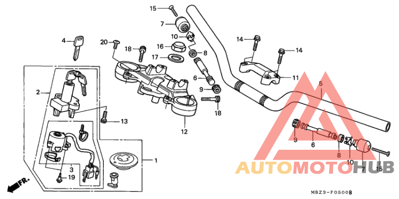 Handle pipe/top bridge