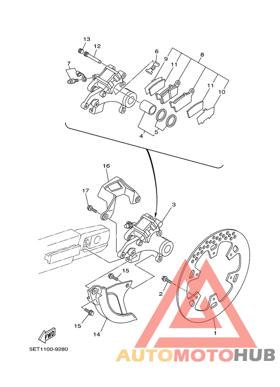 Задний суппорт