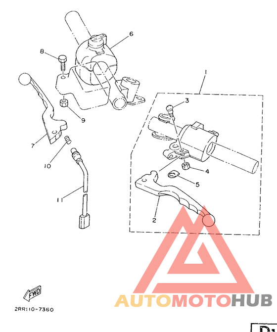 Handle switch. lever