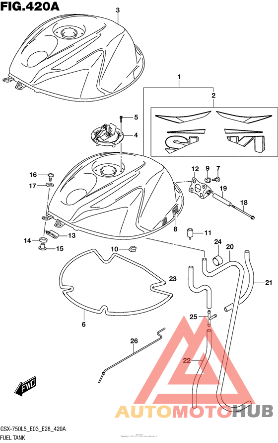 Fuel Tank (Gsx-R750L5 E03)