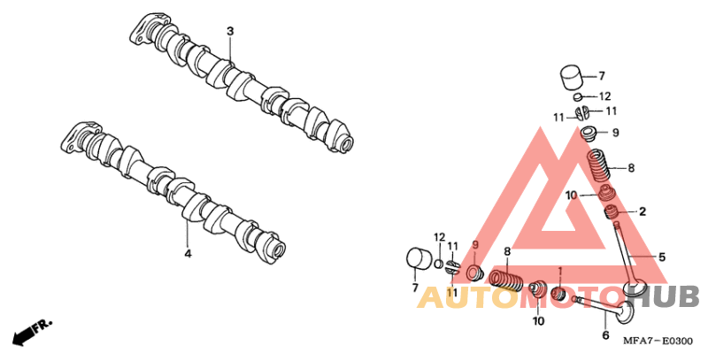 Распред вал/клапана