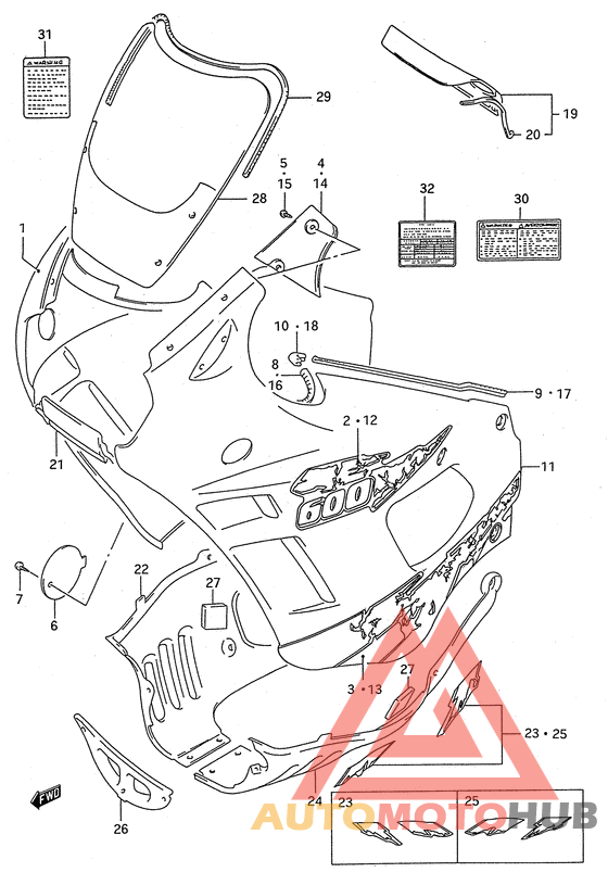 Cowling body