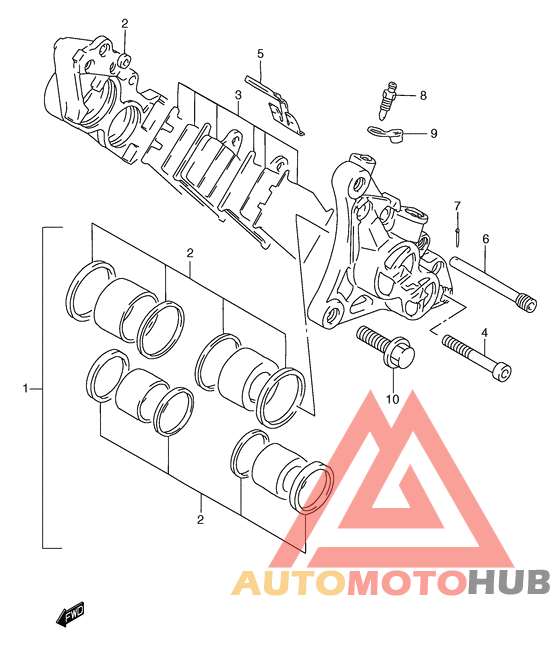 Передний суппорт