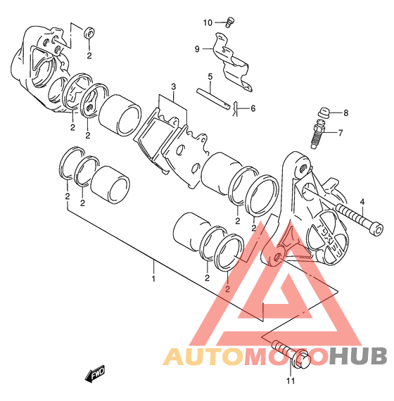 Передний суппорт