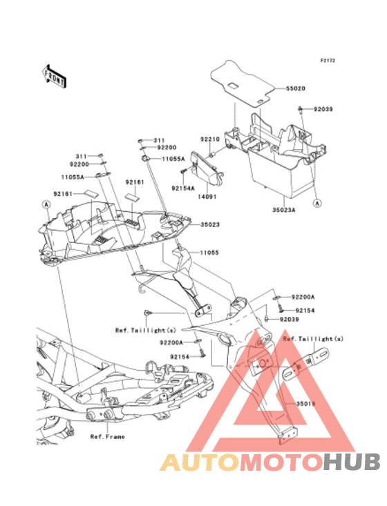 Задний бампер