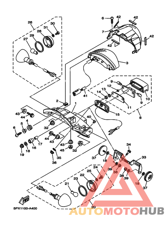 Taillight unit ass`y