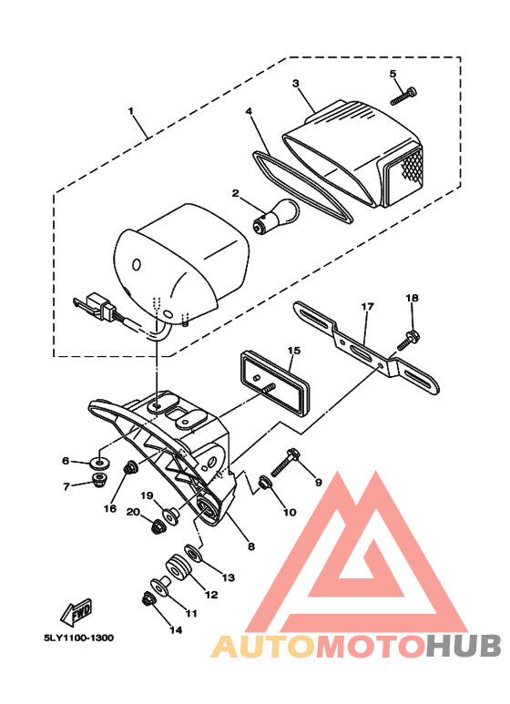 Taillight unit ass`y