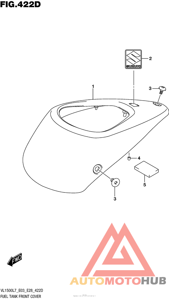 Fuel Tank Front Cover (Vl1500Btl7 E28)
