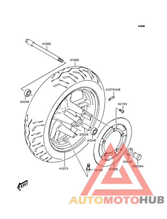 Переднее колесо